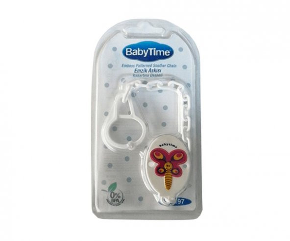 Baby Time BT197 Kabartma Desenli Emzik Askısı - Kelebek