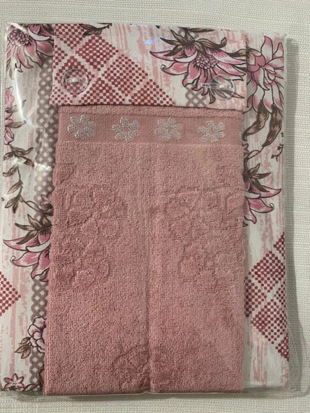 NİVEMESHOME GÜL KURUSU KADİFE HAVLULU MUTFAK ÖNLÜĞÜ - 2