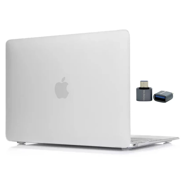 Macbook Air M1 Kılıf 13 inç Mat Buzlu Flu (TouchID'li M1 Air) A2337 A2179 A1932 ile Uyumlu - 3