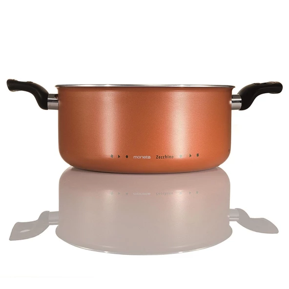 Moneta Zecchino Derin Tencere 24 Cm + Cam Kapak - 2