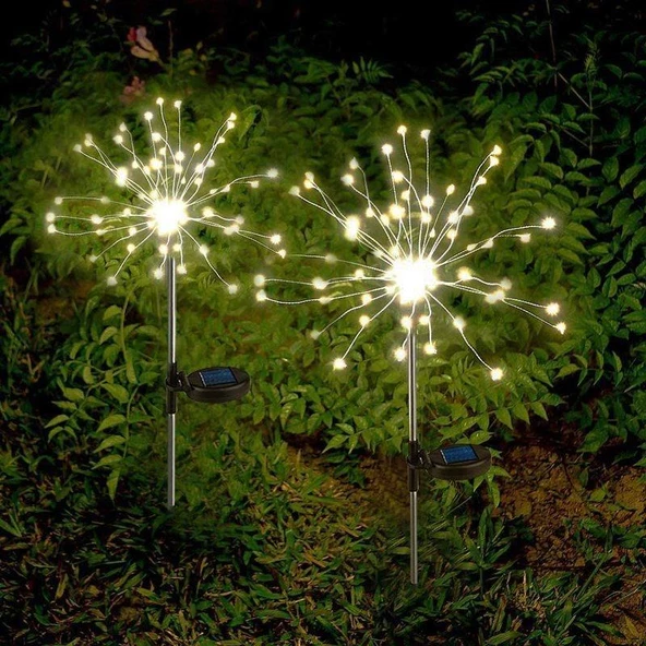 Solar Güneş Enerjili Bahçe Karahindiba 120 Led Aydınlatma - 2