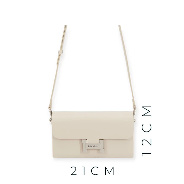 Levidor Özel Renk El Ve Kol Çantası Olarak Tasarlanmış Suni Deri Bayan Omuz Çantası LEVDR.7363930235KRM - Resim 2