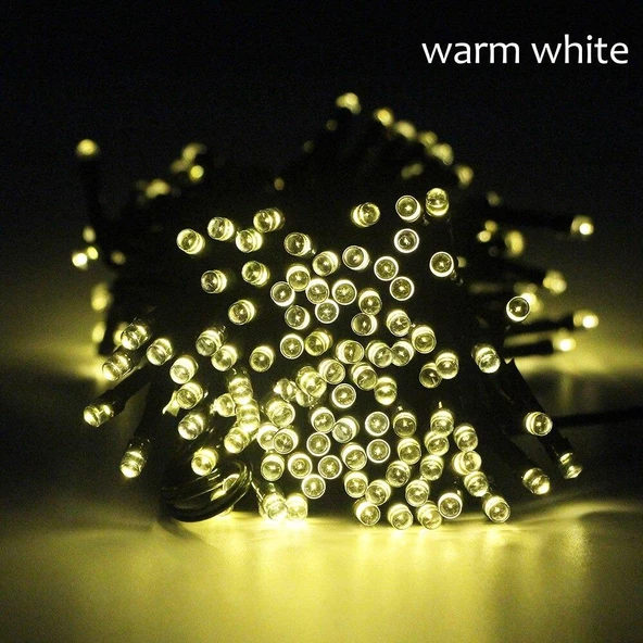 Solar Güneş Enerjili Dış Bahçe 8 Modlu 20Metre 200 Led Aydınlatma - 5