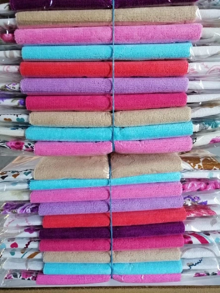 NİVEMESHOME PEMBE KADİFE HAVLULU MUTFAK ÖNLÜĞÜ - 4