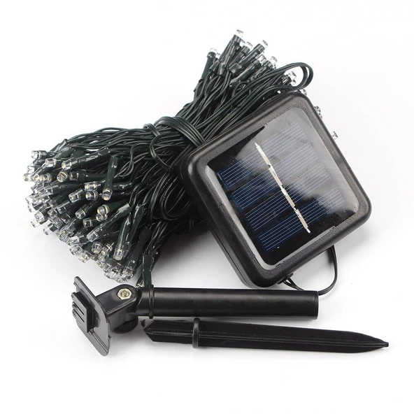 Solar Güneş Enerjili Dış Bahçe 8 Modlu 20Metre 200 Led Aydınlatma - 4