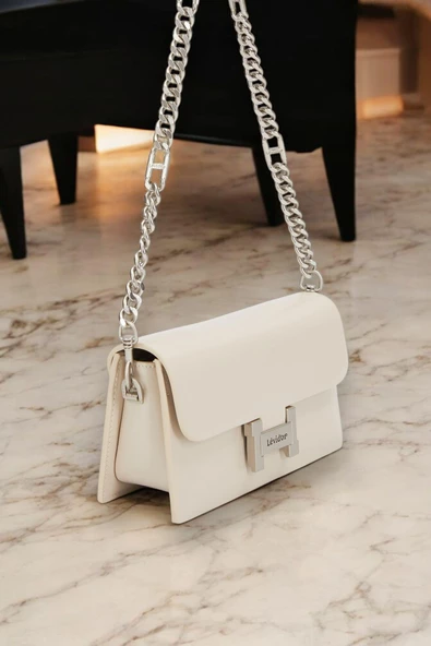 Levidor Özel Renk El Ve Kol Çantası Olarak Tasarlanmış Suni Deri Bayan Omuz Çantası LEVDR.7363930235KRM - Resim 3