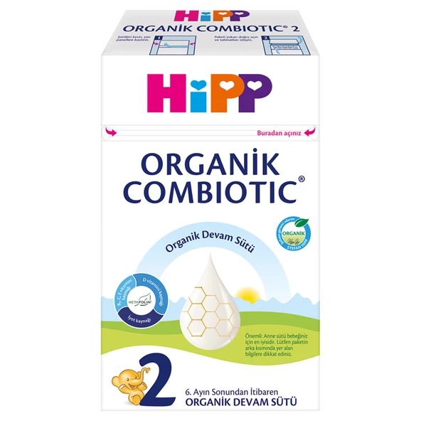 Hipp 2 Organik Combiotic Devam Sütü 600 Gr 3 Adet