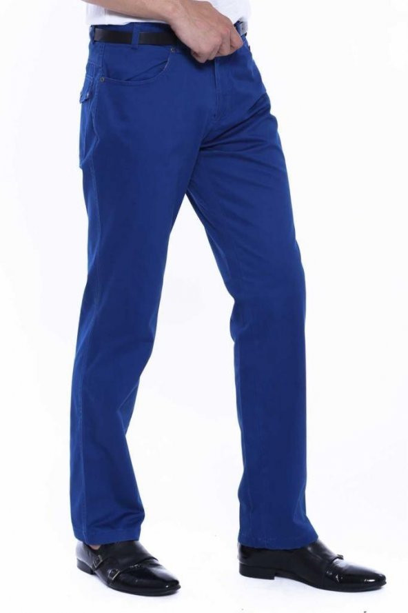 Wessi Erkek Cep Kapaklı Slim Fit Desensiz Süet Pantolon - 12