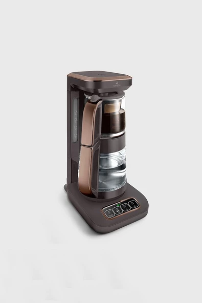 Çaysever Robotea Pro Connect 4 in 1 Konuşan Cam Çay Makinesi Walnut Brown Kahvarengi - 3