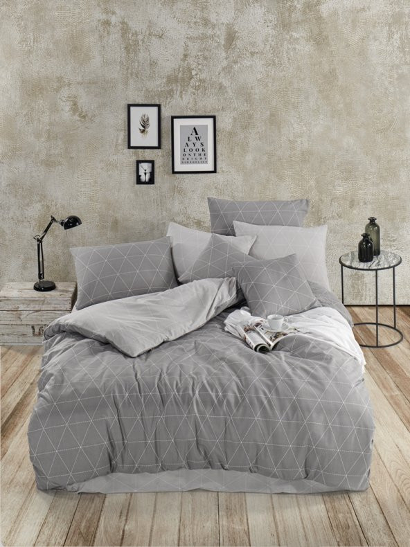 BEGENALHOME Antrasit Dream Nevresim Takımı Tek Kişilik