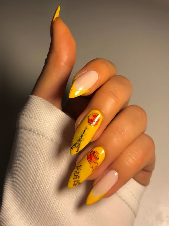 Paris Tırnak Dövmesi, Tırnak Tattoo, Nail Art, Tırnak Sticker ürün görseli 1