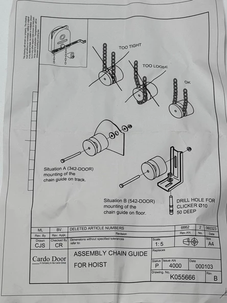 Manuel Zincirli Kaldırma Sistemi (T-Hoist) - 7
