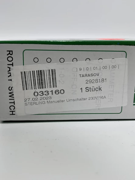 Salzer SA16 4 Kutuplu 0-1-2 Kam Anahtarı 16A - Resim 7