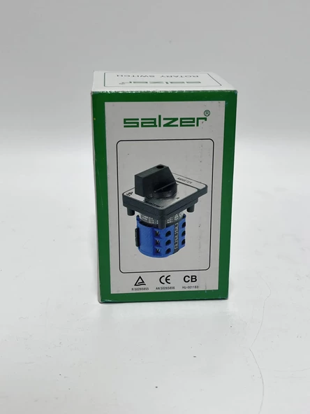 Salzer SA16 4 Kutuplu 0-1-2 Kam Anahtarı 16A - Resim 2