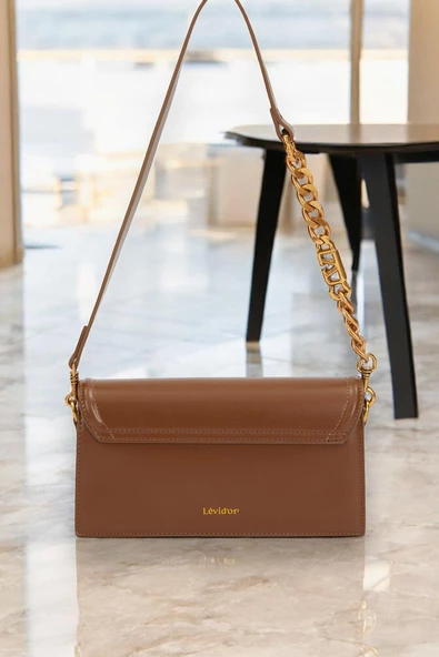 Levidor Özel Renk El Ve Kol Çantası Olarak Tasarlanmış Suni Deri Bayan Omuz Çantası LEVDR.7363930239KHV - Resim 5