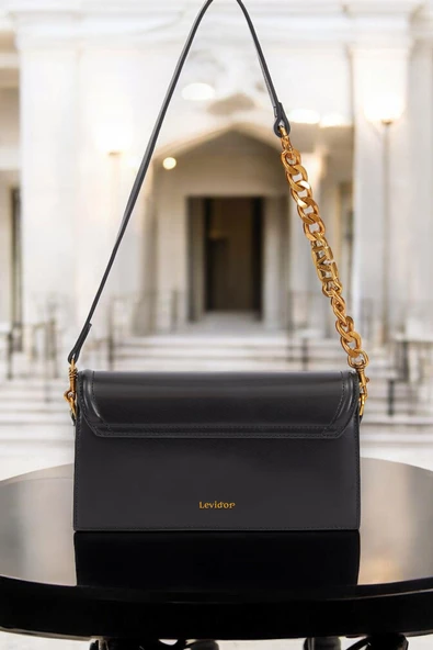 Levidor Özel Renk El Ve Kol Çantası Olarak Tasarlanmış Suni Deri Bayan Omuz Çantası LEVDR.7363930239SYH - Resim 6