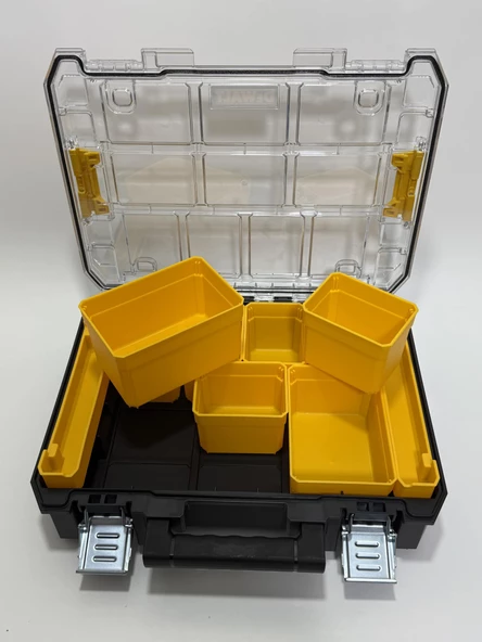 Dewalt TSTAK Ağır Hizmet Tipi Şeffaf Kapaklı Takım Çantası DWST17805 - 9