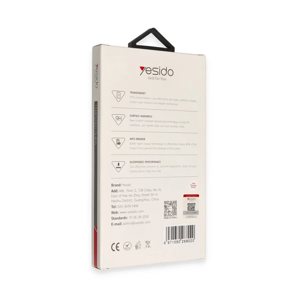 Yesido iPhone 15 Pro Premium 5D Temperli Cam Ekran Koruyucu - 5