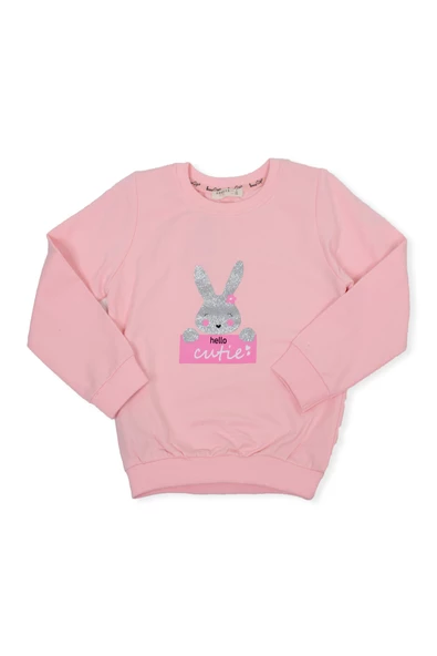 Kız Çocuk Tavşan Desenli Sweat 19415 ürün görseli