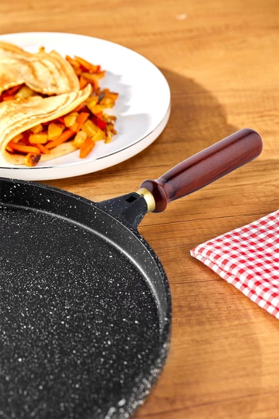 Taç 36 Cm Granit Gözleme Tavası Döküm 6343 - 7