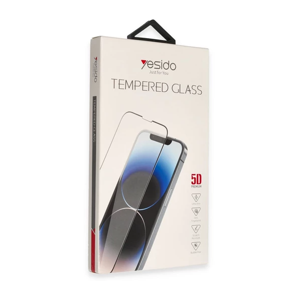 Yesido iPhone 15 Pro Max Premium 5D Temperli Cam Ekran Koruyucu - 4