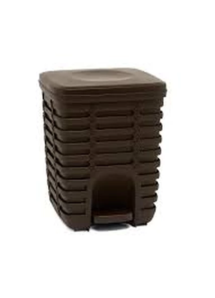 Primanova Palm Pedallı Çöp Kovası 9 Lt Kahverengi - Ev M-E54-10 ürün görseli