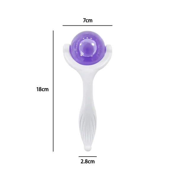 Face İce Roller Sıcak ve Soğuk Gua Sha Yüz Masaj Silindiri Mor Renk - 3