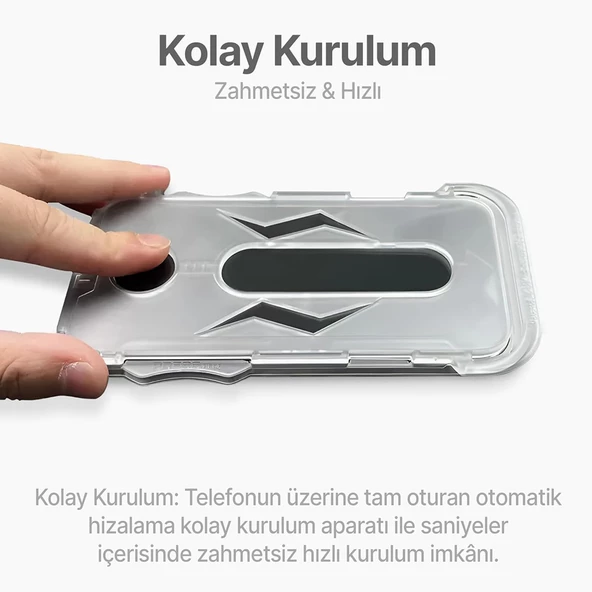 iPhone 16 Pro Max Kolay Uygulama Aparatlı 5D Magic Box Hayalet Privacy Cam Ekran Koruyucu - 5