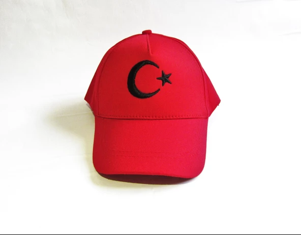 salarticaret Kırmızı Ay Yıldızlı Şapka Standart Beden