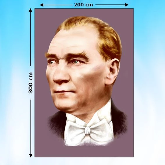 ATATÜRK RESMİ 300X200 cm