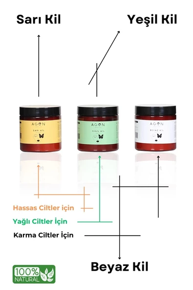 Beyaz Kil Doğal Yüz Bakım Maskesi 500 ML (Siyah Nokta ve Sivilce Karşıtı, Gözenek Sıkılaştırıcı) - 5