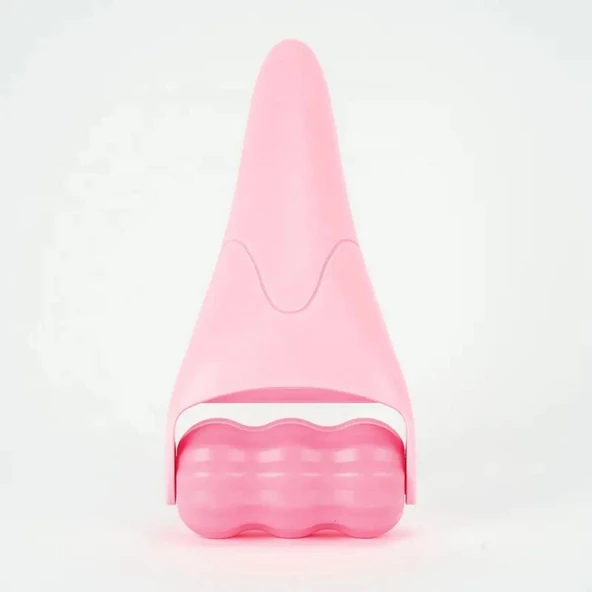 Ice Roller Gua Sha Tırtıklı Yüz Masaj Aparatı Pembe Renk