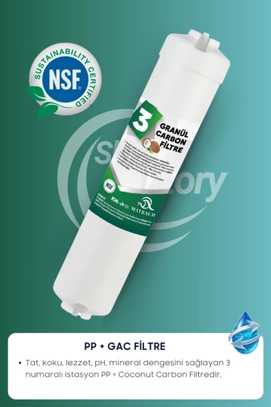 Su Arıtma 6 Filtre 11 Aşama Alkalin Filtre Takımı 6 Filtre 11 Aşama Mineral Filtre Seti Membransız - 4