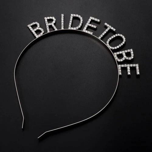 Periboia Gümüş Kaplama Kristal Taşlı Bride To Be Gelin Tacı - 2