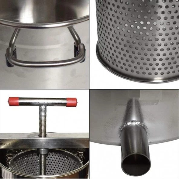 Fenglin TFP 20 Paslanmaz Çelik Meyve Sıkma Presi 20 lt - 2