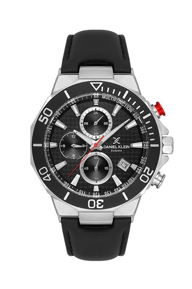 DANIEL KLEIN DK101-DK.1.13841-1 SİYAH DERİ KORDON ERKEK KOL SAATİ