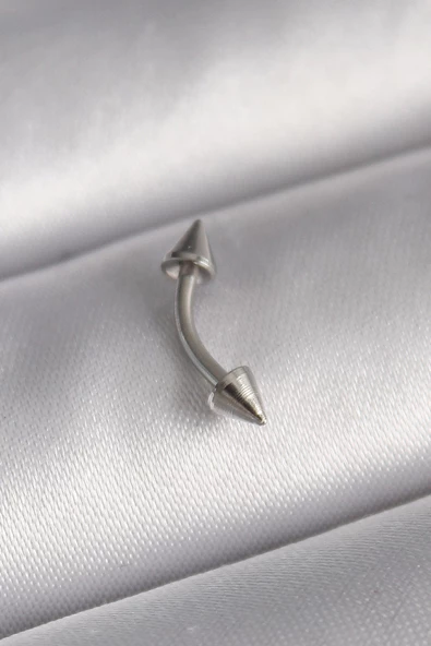 316L Çelik Gümüş Renk Çivi Model Piercing