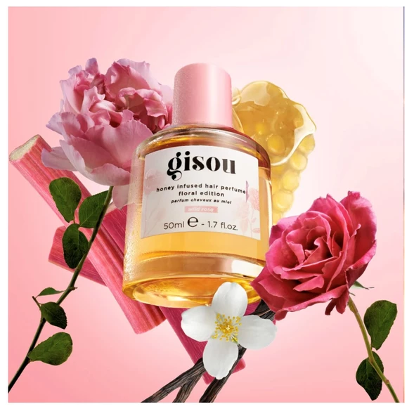 Gisou Honey Infused Hair Perfume Çiçeksi Saç Parfümü - Yaban gülü 50 ml - 3