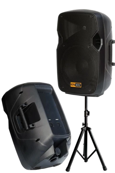 Hepa Merz HS-1300-PAK Taşınabilir Portatif Ses Sistemi Seti 10 İnç (İKİLİ 1300W+450W) - 6