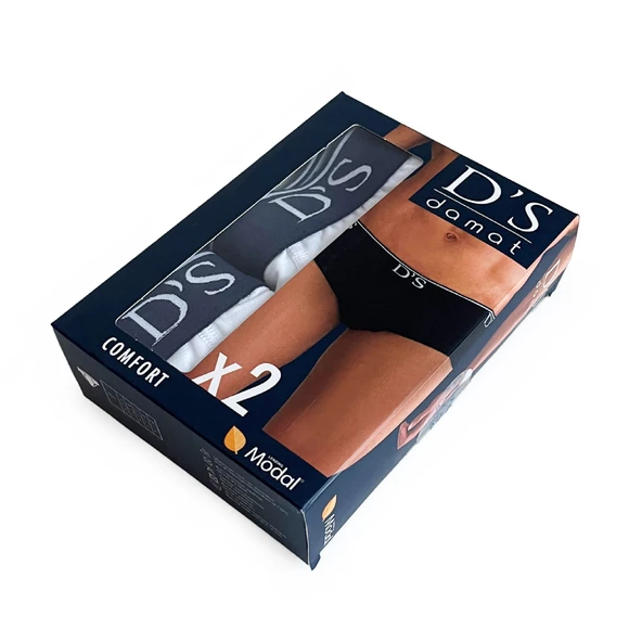 D'S Damat Comfort 2'li Erkek Slip Beyaz - 5