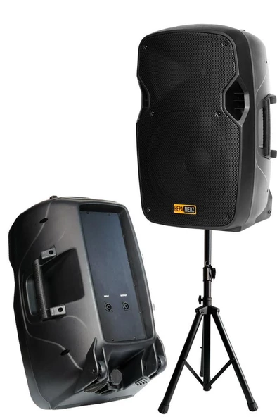 Hepa Merz HS-1700-PAK Taşınabilir Portatif Ses Sistemi Seti 15 İnç (İKİLİ 1700W+1000W) - 6