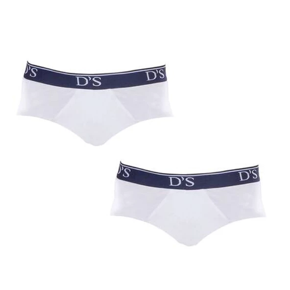 D'S Damat Comfort 2'li Erkek Slip Beyaz - 2