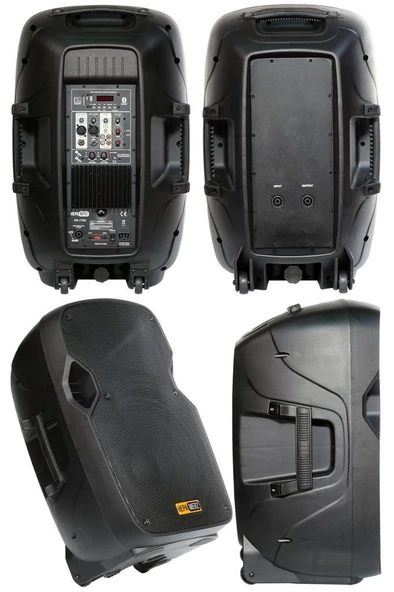 Hepa Merz HS-1700-PAK Taşınabilir Portatif Ses Sistemi Seti 15 İnç (İKİLİ 1700W+1000W) - 4