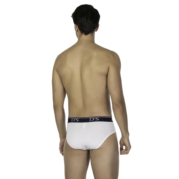 D'S Damat Comfort 2'li Erkek Slip Beyaz - 4