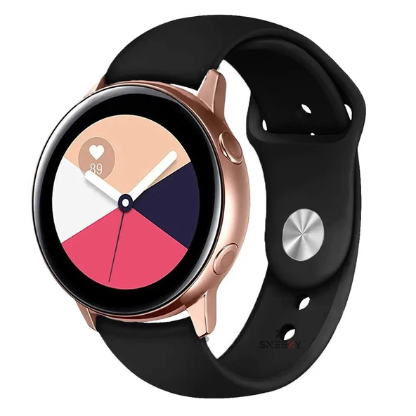 Xiaomi Watch S1 -S1 Active -Mi Watch -Watch Color 22mm Uyumlu PureLux Soft Silikon Kordon  Siyah