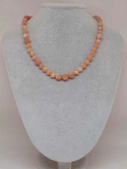 Parlayan Yıldızlar Serisi Güneş Taşı Tasarım Kolye - Resim 2