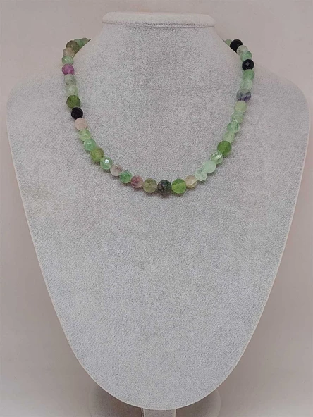 Parlayan Yıldızlar Serisi Florit Taşı Tasarım Kolye - Resim 2