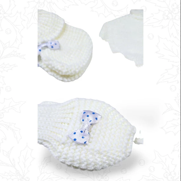 Triko Bebek Bere Eldiven Patik Set - 6