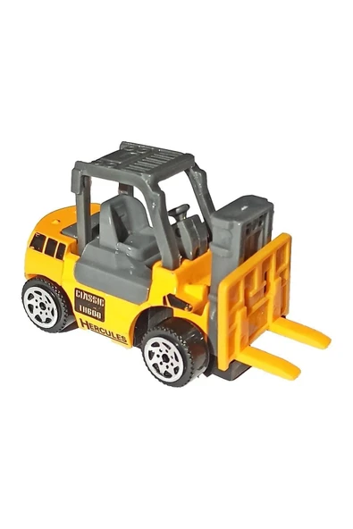 Metal İş Makinaları 6 Lı Oyuncak İş Makinaları Seti - 7