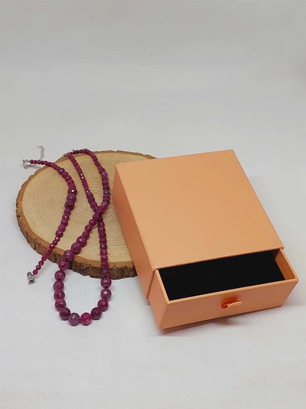 Parlayan Yıldızlar Serisi Yakut Taşı Kolye & Bileklik Seti - 3